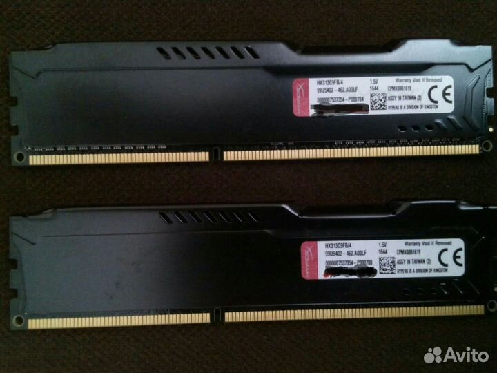 Оперативная память Kingston HyperX fury DDR3 4 Gb