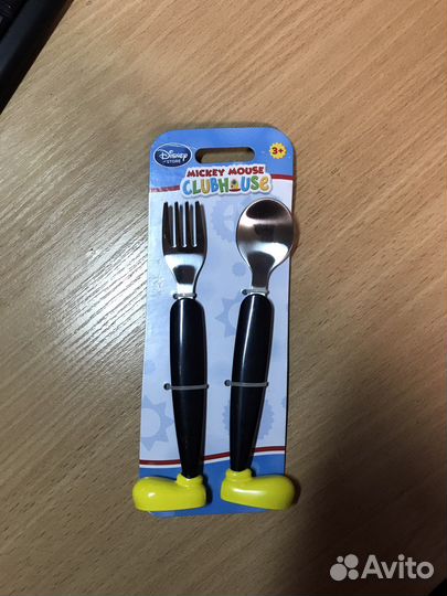 Столовый набор Disney ложка и вилка для детей