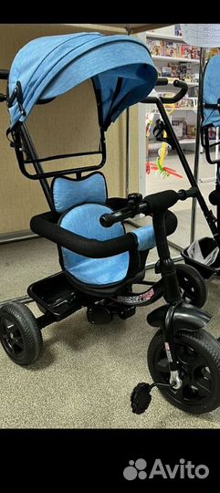 Велосипед коляска с ручкой