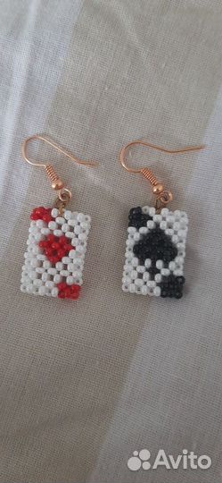 Серёжки из бисера