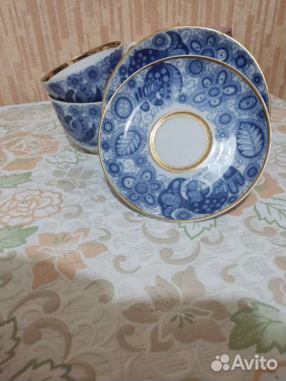 Чашки с блюдцем лфз