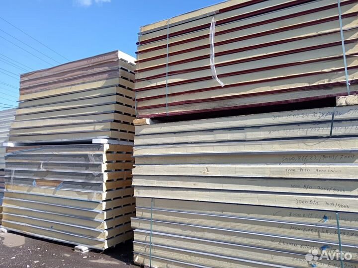 Сэндвич панели бу 30000 м2 в наличии
