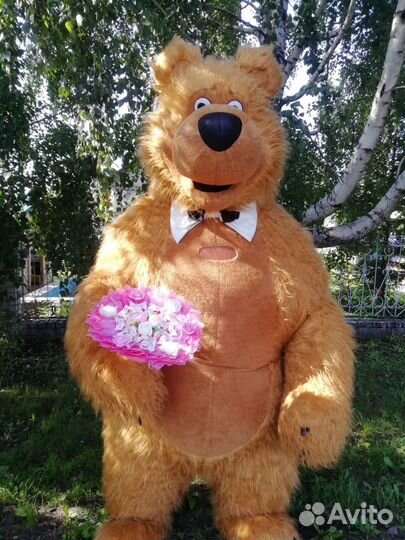 Ростовые куклы- Поздравление от медведя