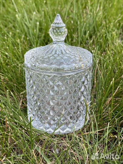 Сахарница ваза для конфет интерьерная стекло