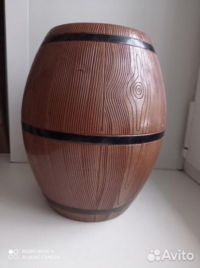 Боченок большой керамический СССР