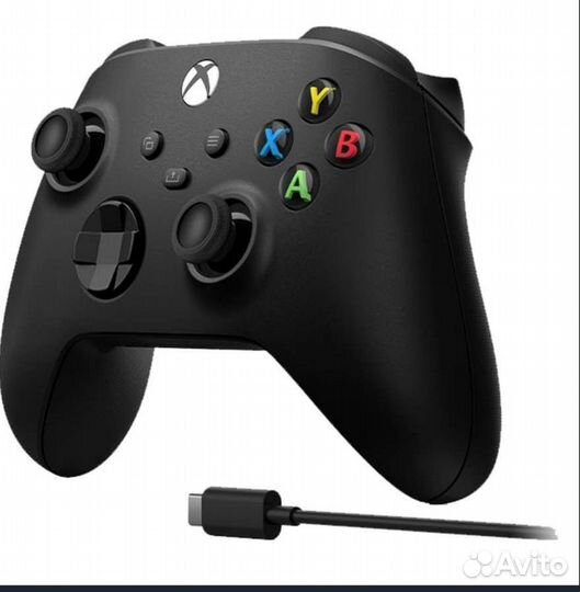 Геймпад Microsoft Xbox Series Black + кабель USB-C