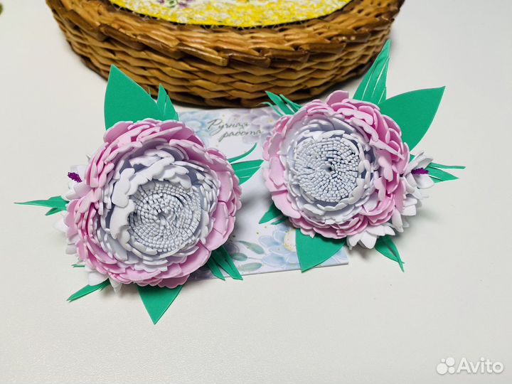 Резиночки для волос ручной работы