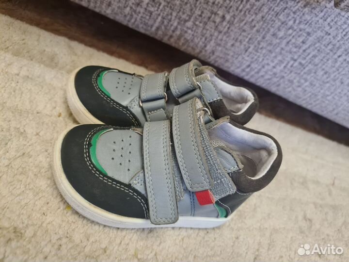 Демисезонные кожаные ботинки Котофей 21 размер