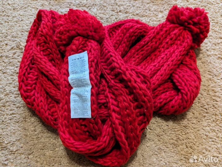 Набор шапка шарф варежки