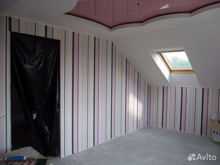 Поклейка обоев