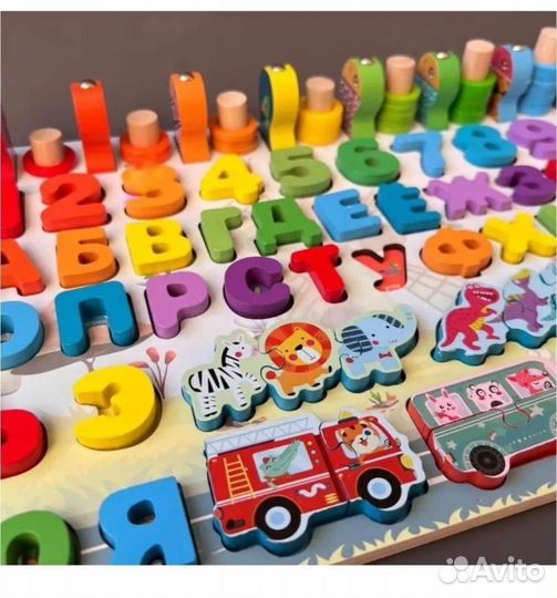 Азбука, цифры, игрушка монтессори