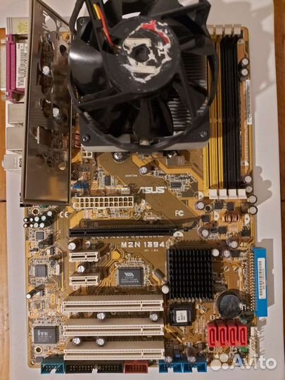 Комплект Asus m2n 1394 + процессор + кулер