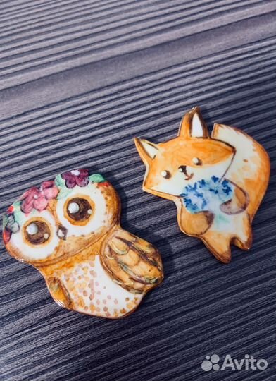 Брошь ручной работы