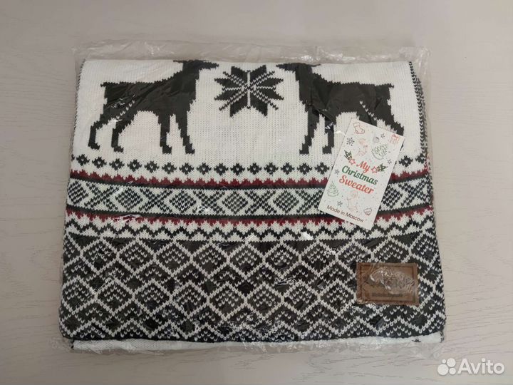 Шарф из шерсти мериноса новый