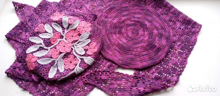 Бактус, косынка, мини шаль-шейный платок-2вида