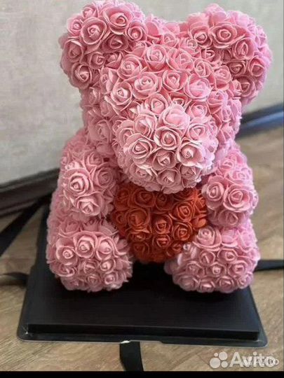 Подарок мишка из роз