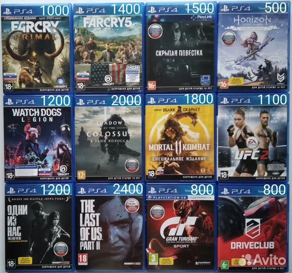 Игры PS4