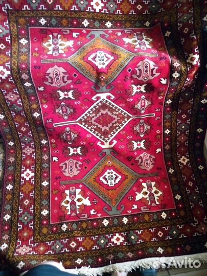 Ковер СССР ручной вязки