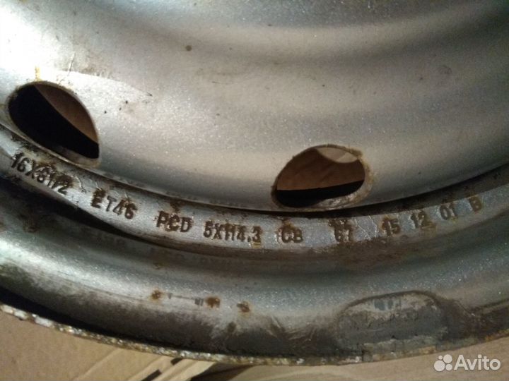 Штампованные диски r16 5x114 3