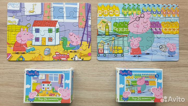 Пазлы Свинка Пеппа 8шт