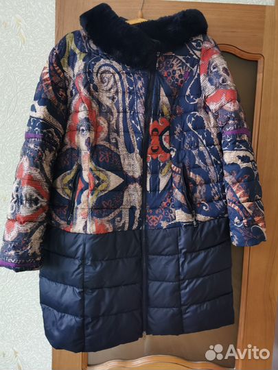 Куртка зимняя женская удлинённая 56 размер