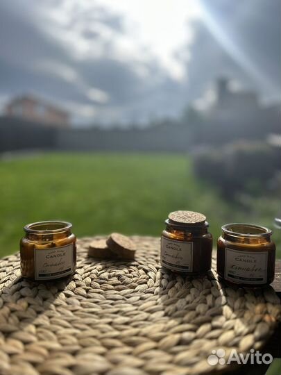 Свечи ручной работы из соевого воска