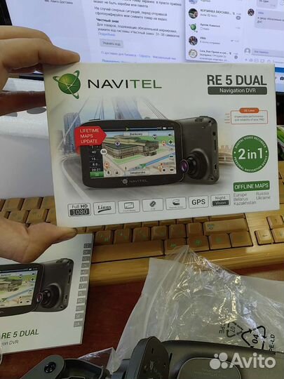 Навигатор navitel RE 5 dual c видеорегистратором
