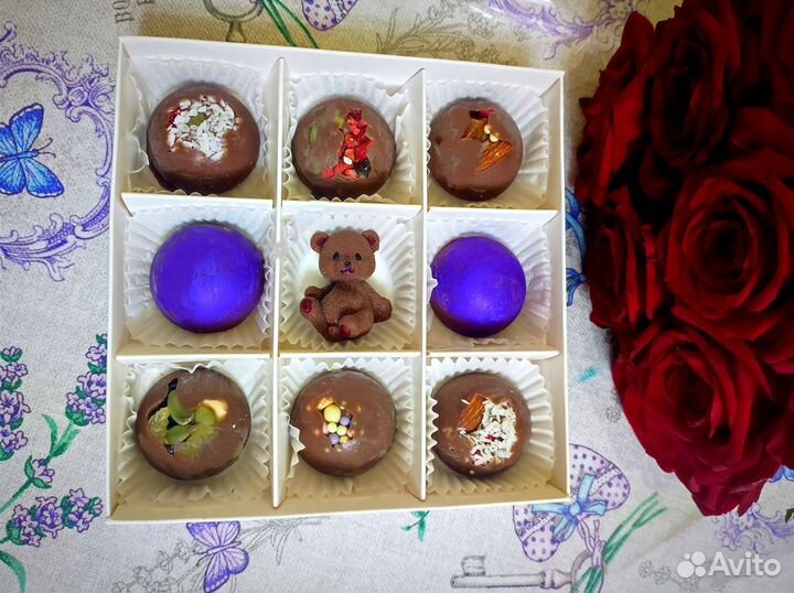 Шоколадные букеты, конфеты ручной работы