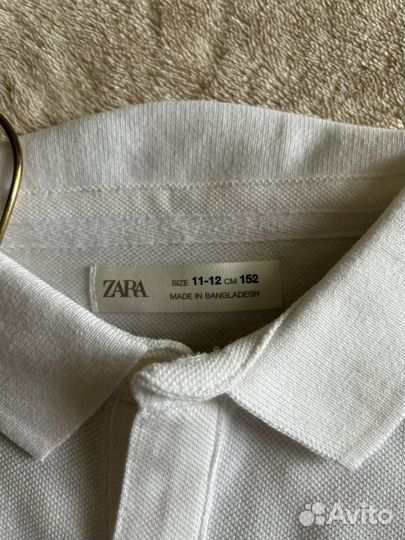 Поло белое унисекс