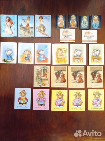 Набор фантиков от маленьких шоколадок