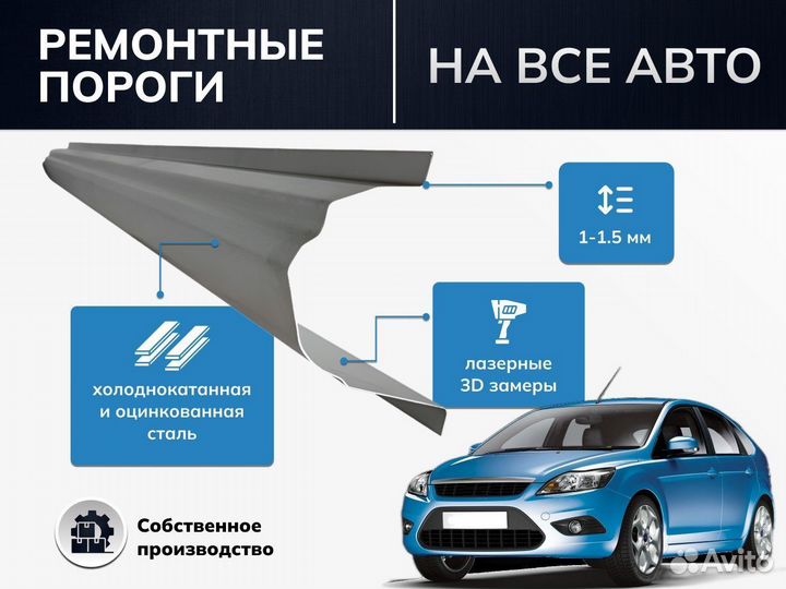 Ремонтный порог для Toyota Matrix (E130)