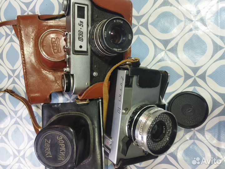 Фотоаппарат СССР зоркий 10 и фэд5в
