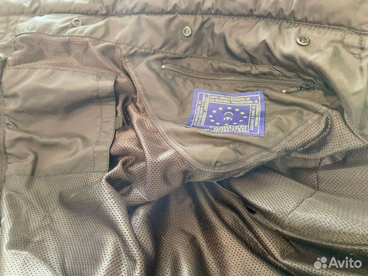 Мото куртка кожаная