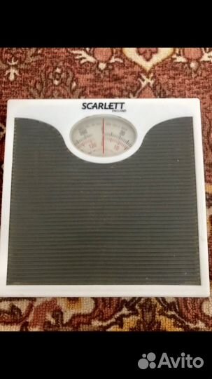 Весы напольные механические, scarlet