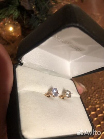 Swarovski серьги пусеты