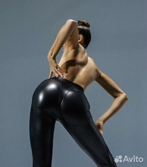 Джегинсы из экокожи Iron by Mironova (irnby)