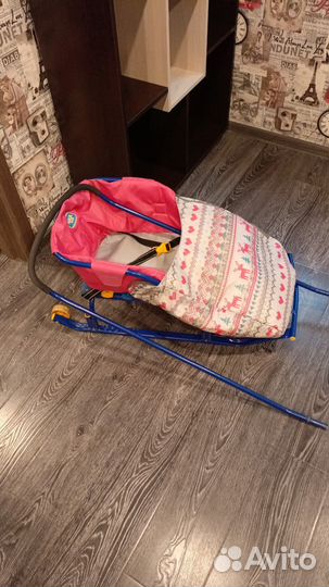 Детские санки коляска бу