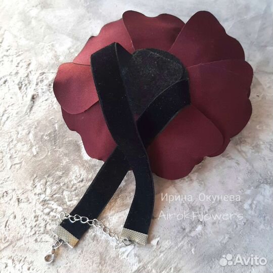 Чокер Винный пион