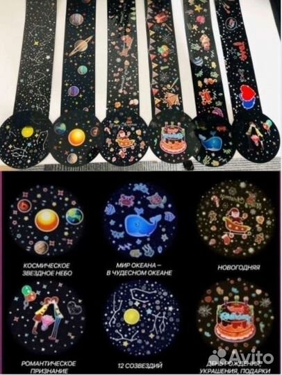 Музыкальный ночник проектор