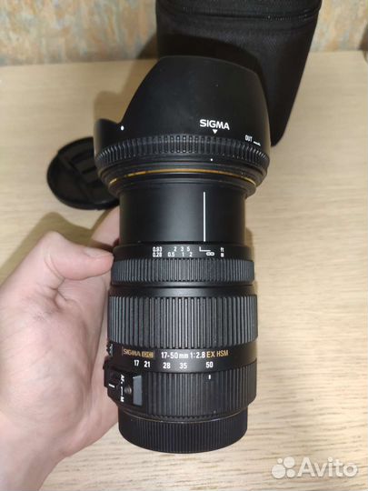 Объектив Sigma 17-50 f/2.8 DC EX HSM OS Canon EF-S
