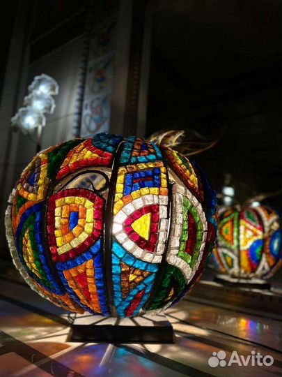 Композиция яблоко из хрустального стекла