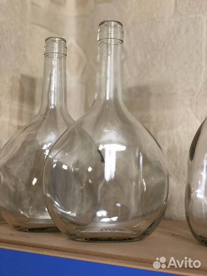 Бутылки стеклянные 3 шт