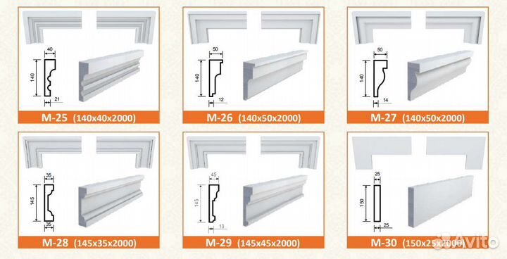 Фасадная лепнина молдинги в наличии