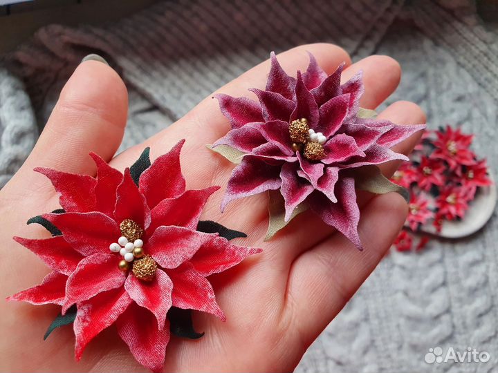 Тканевые цветы