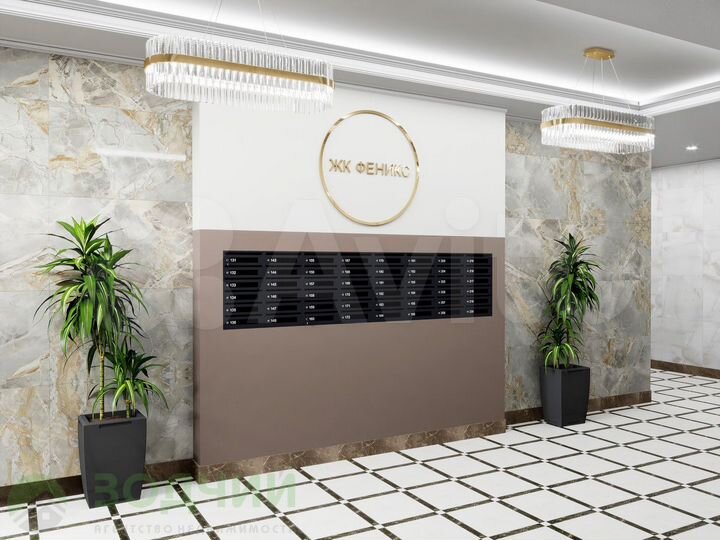 2-к. квартира, 66,6 м², 2/16 эт.