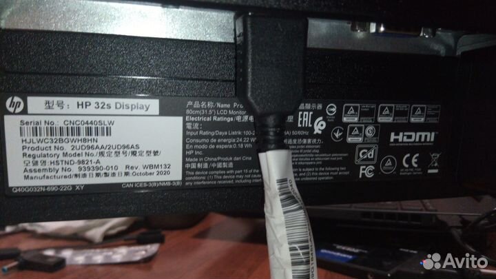 Монитор HP 32D 1920x1080 60Hz hdmi