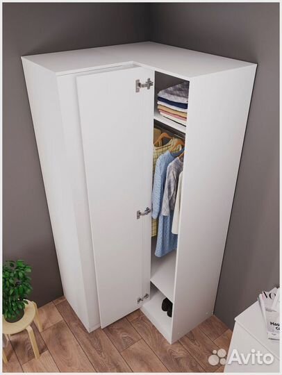 Шкаф. Шкаф угловой. Шкаф для одежды белый