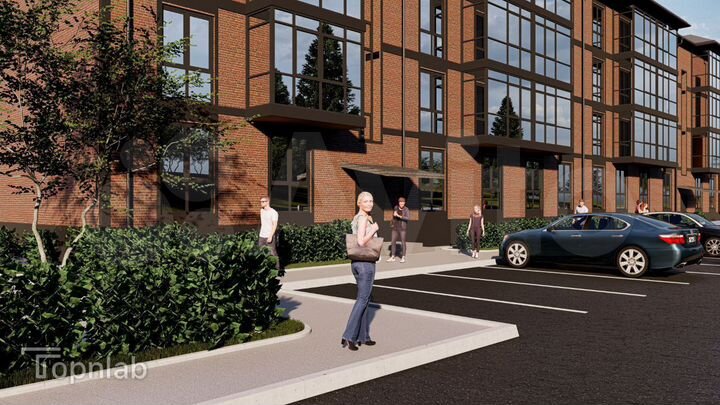 2-к. квартира, 60,2 м², 2/4 эт.