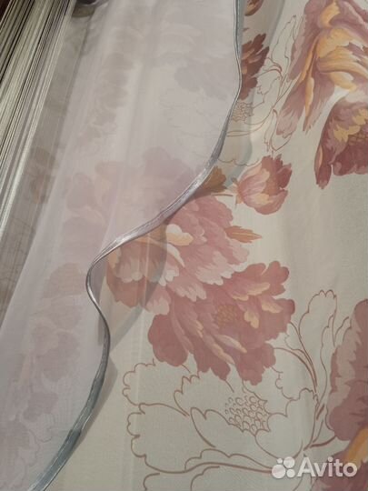 Тюль с гардиной