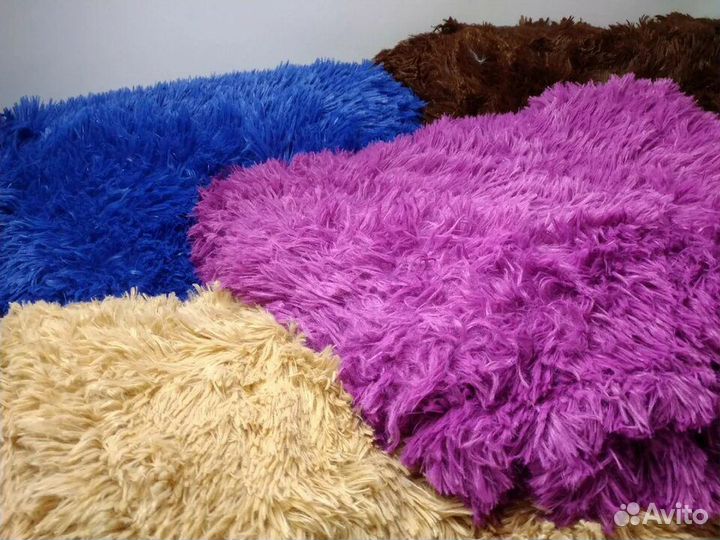 Плед пушистый травка